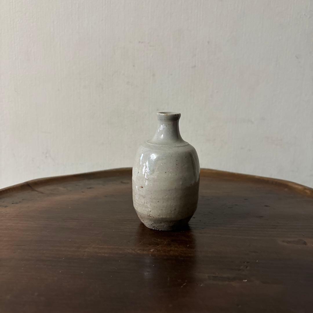古い美濃　瀬戸小徳利　江戸　明治　花入　酒器　アンティーク　古道具　花器　李朝