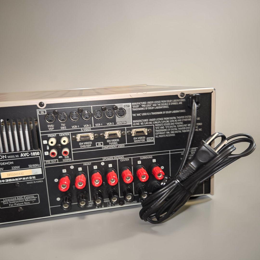 【極美品】DENON AVC-1850 AVアンプ ゴールド 動作確認済み