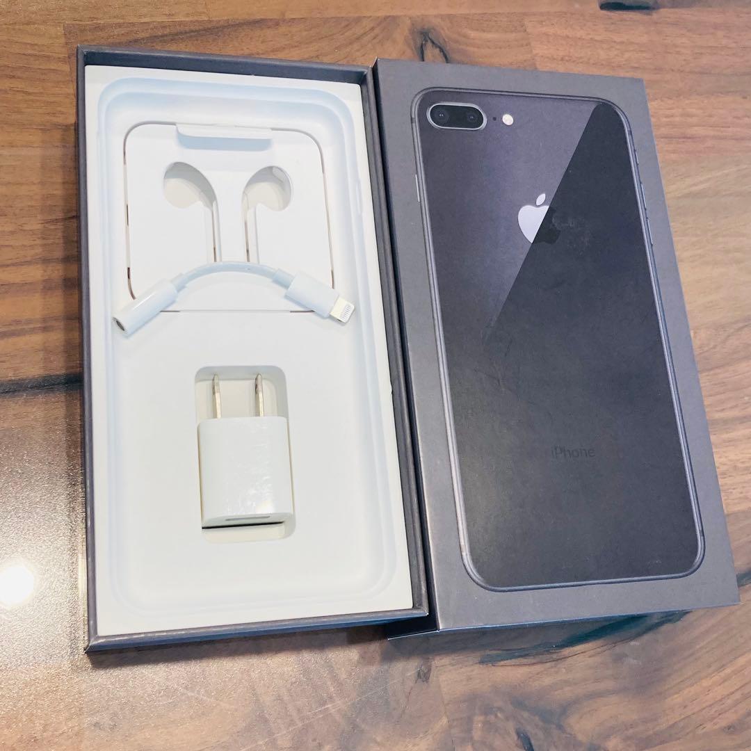 iPhone 8Plus 256GB スペースグレー バッテリー最大容量100%