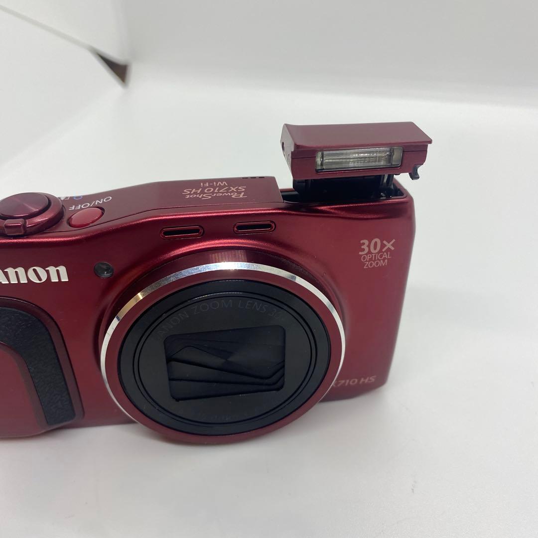 Canon SX710 HS レッド 動作確認済 バッテリー2個セット