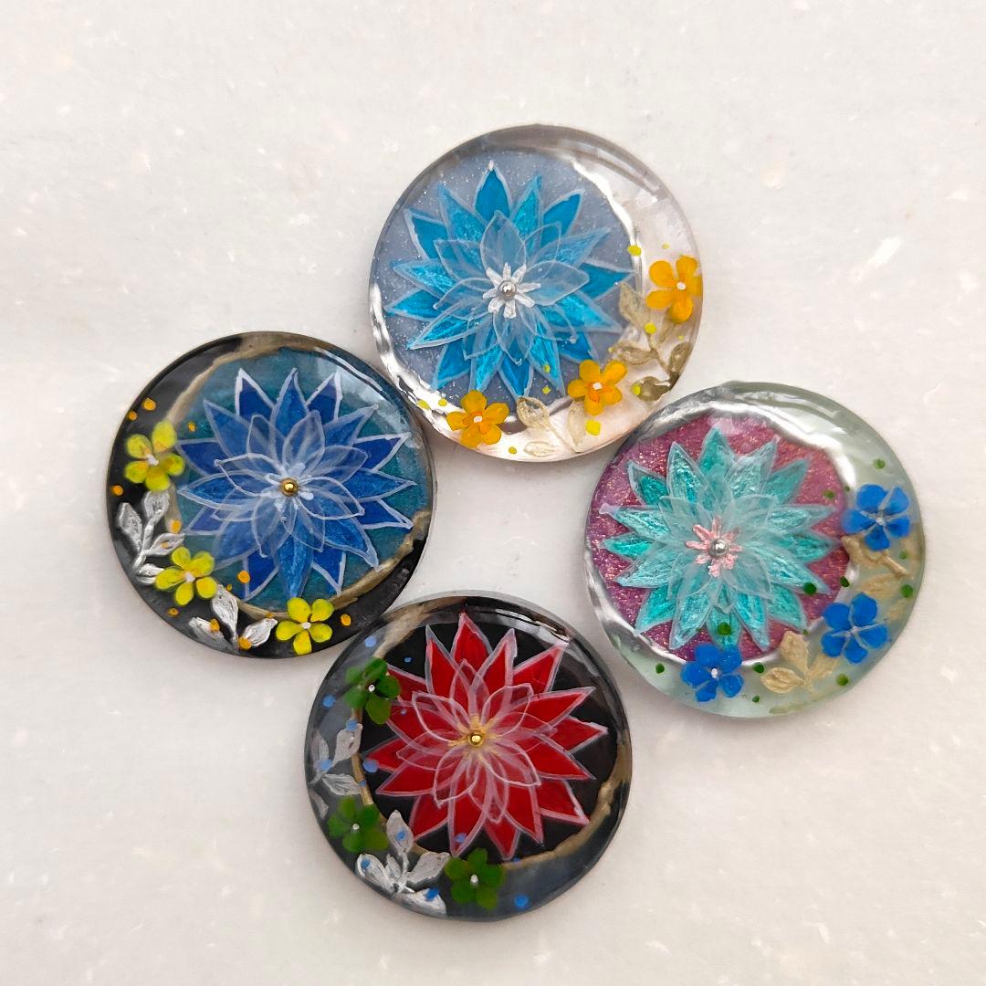 【882】ハンドメイド　レジン　ヘアゴム　ポニーフック