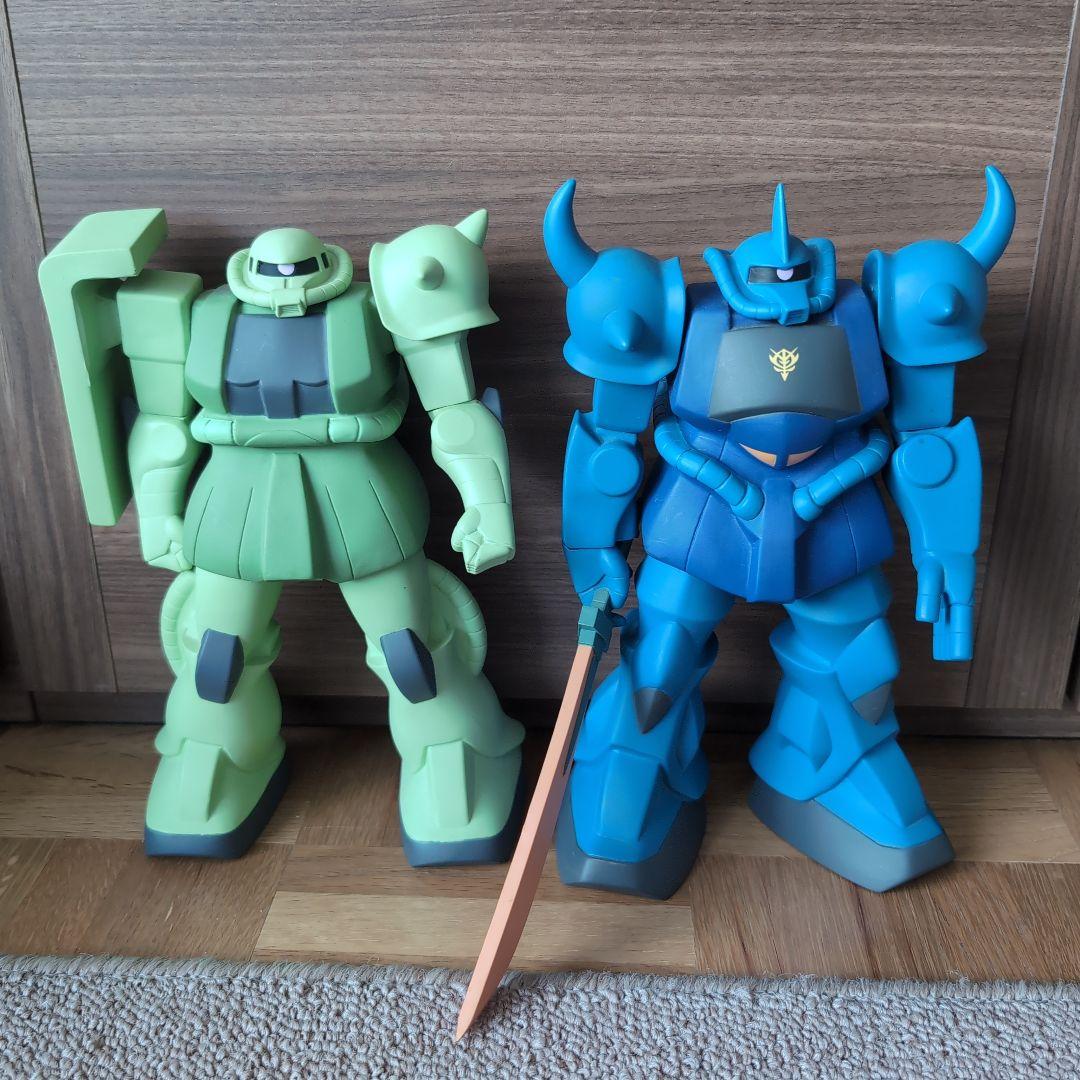 機動戦士ガンダム　ザク　グフ　ソフビ　ビッグフィギュア　2006　2体
