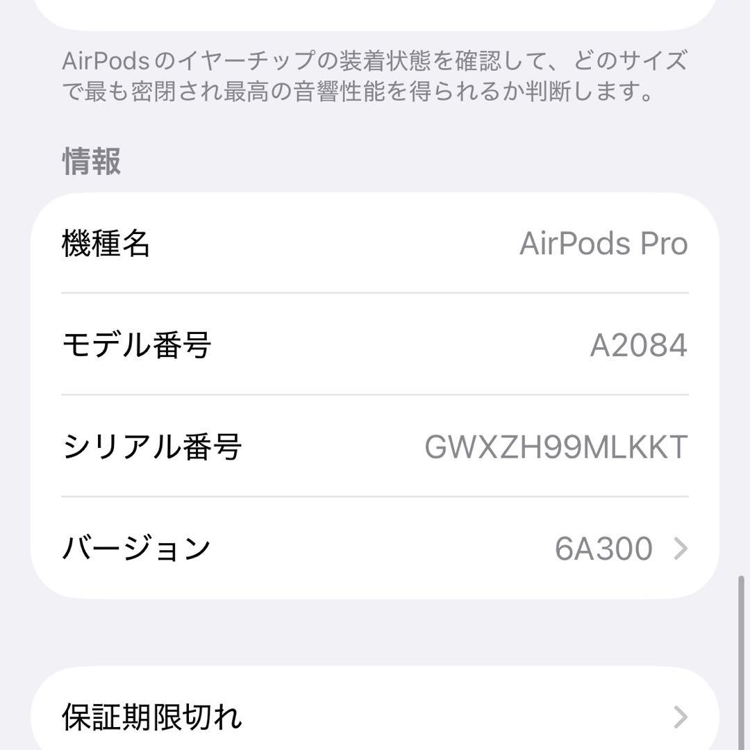 Apple AirPods pro 第一世代 A2084