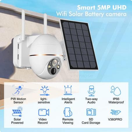 【未開封・新品】屋外 防犯カメラ ソーラー ワイヤレス