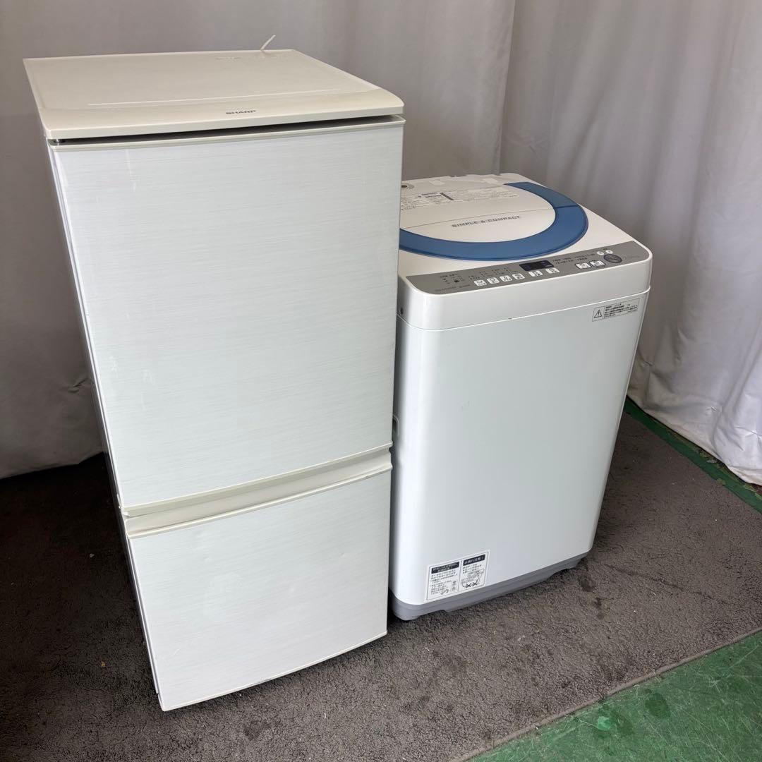 980N　家電セット　冷蔵庫　洗濯機　SHARP　大きめ　単身　設置無料　安い‼️