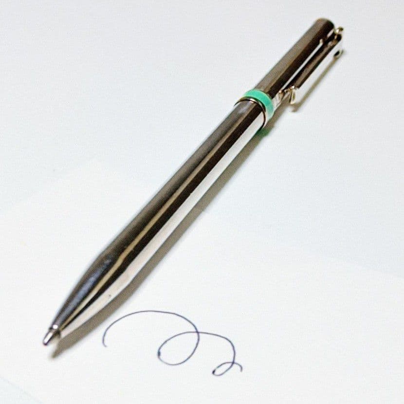 即日発送【美品 希少USA刻印】ティファニー ボールペンTクリップ 箱ポーチ付