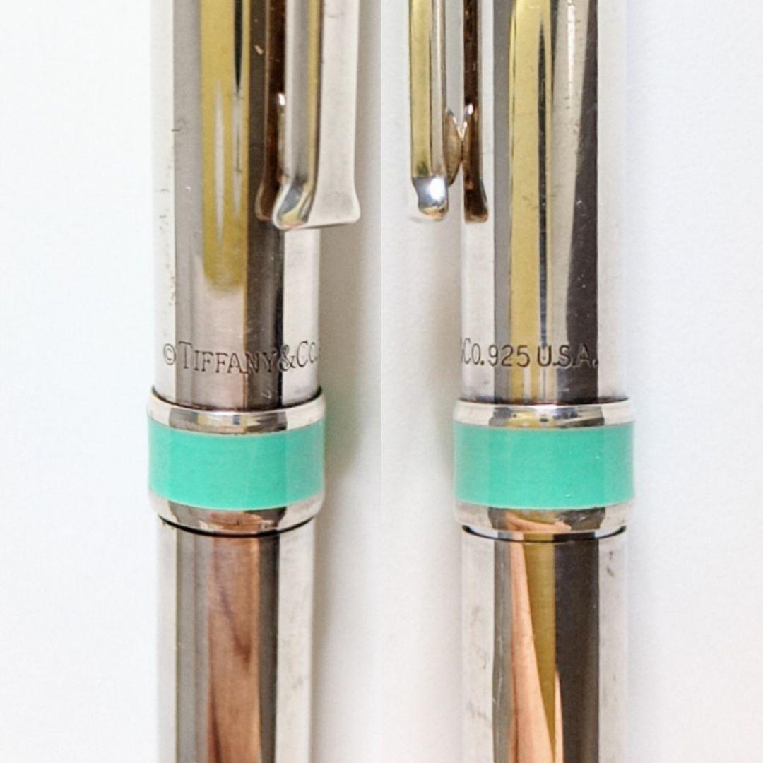即日発送【美品 希少USA刻印】ティファニー ボールペンTクリップ 箱ポーチ付