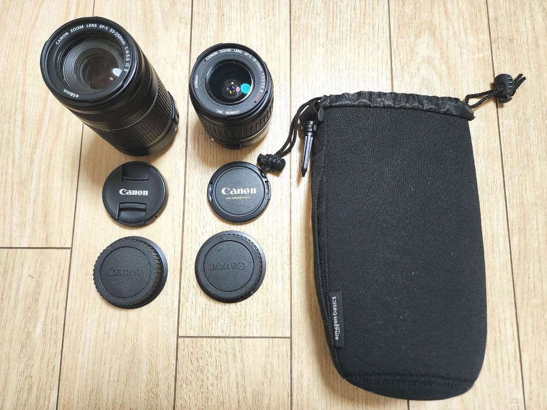 Canon EF-S 18-55, EF-S 55-250 広角望遠レンズセット