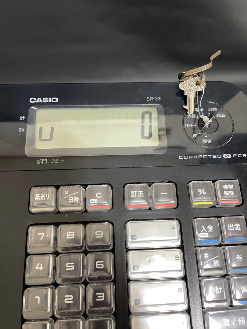 CASIO SR-G3-BK　鍵　付属品あり　動作確認済インボイス対応