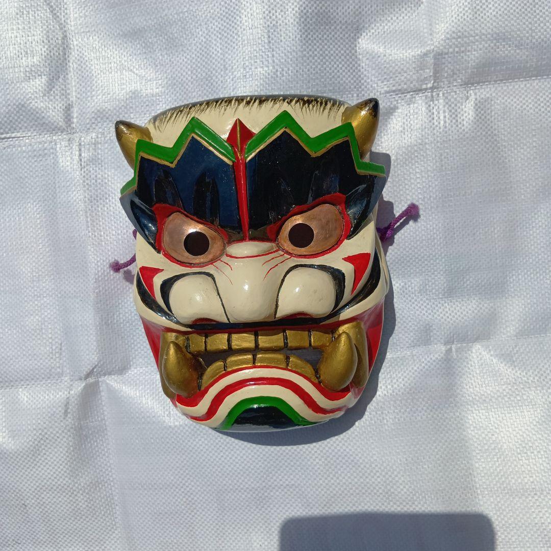 神楽面 木製（桐） 色彩豊か
