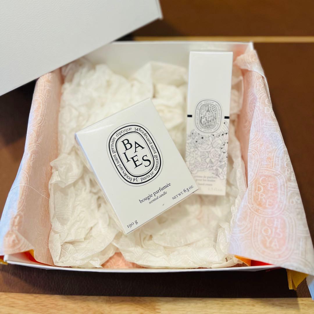 【新品未開封】ディプティック2品 Diptyque キャンドル／ハンドクリーム