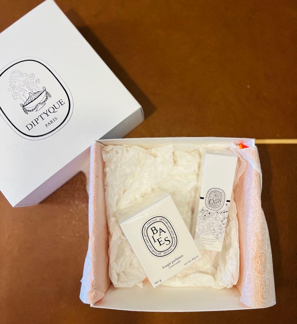 【新品未開封】ディプティック2品 Diptyque キャンドル／ハンドクリーム