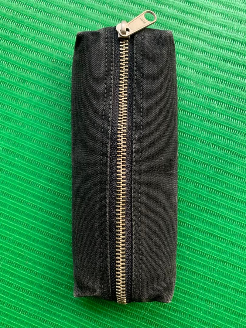一澤帆布 黒ペンケース 小物入れ 旧ロゴ