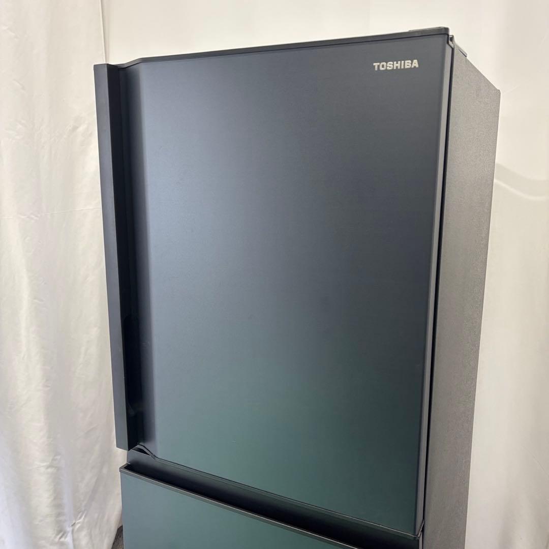 ★257　冷蔵庫　東芝　大型　黒　300ℓ-400ℓ　綺麗　安い　設置無料