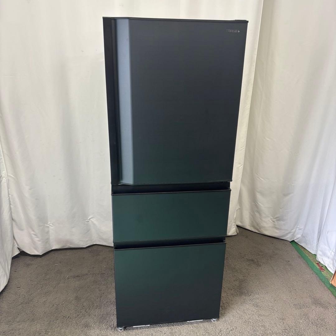 ★257　冷蔵庫　東芝　大型　黒　300ℓ-400ℓ　綺麗　安い　設置無料