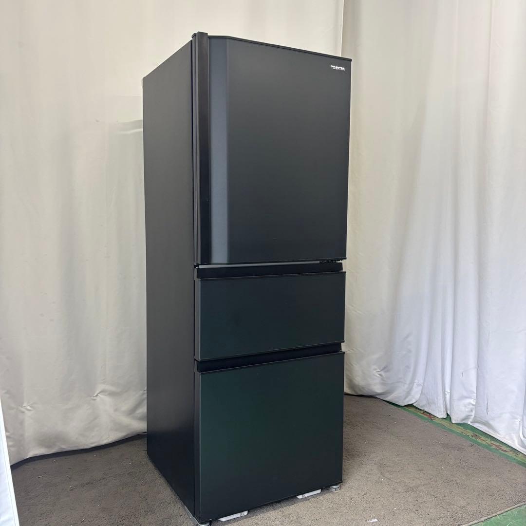 ★257　冷蔵庫　東芝　大型　黒　300ℓ-400ℓ　綺麗　安い　設置無料