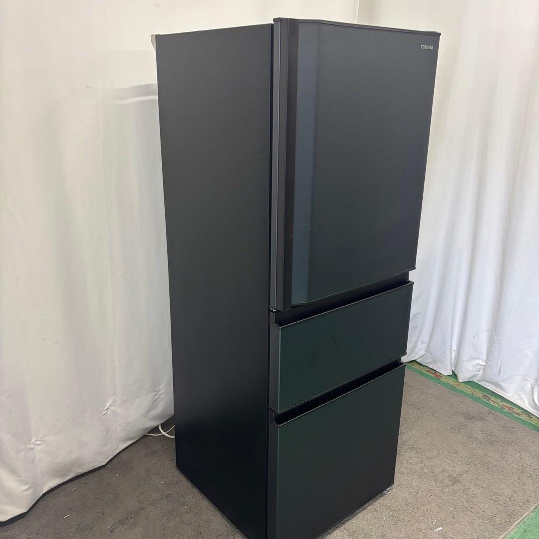 ★257　冷蔵庫　東芝　大型　黒　300ℓ-400ℓ　綺麗　安い　設置無料