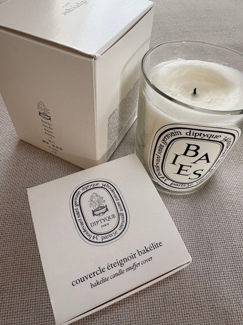 diptyque BAIES アロマキャンドル 190g 蓋　カバー付き　美品