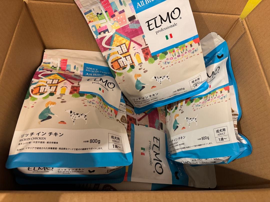 ELMO ドライフード 「リッチインチキン」1歳〜｜5.4kg｜原産国イタリア