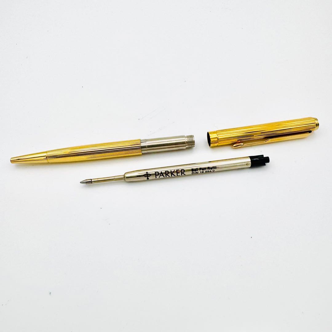 極美品 パーカー PARKER ゴールド ボールペン PL 刻印 フランス 希少