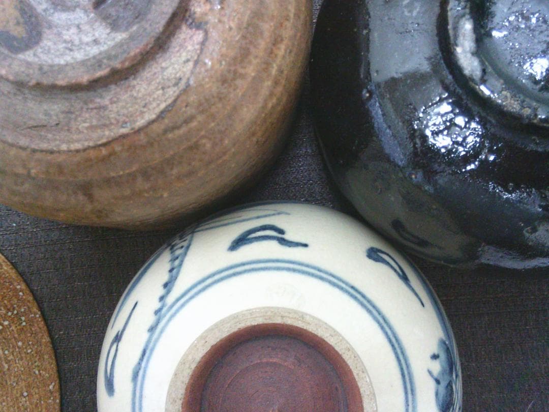 使って！【抹茶茶碗 9点　刷毛目 信楽　蜻蛉文　在銘・E26】★掘り出し換金処分