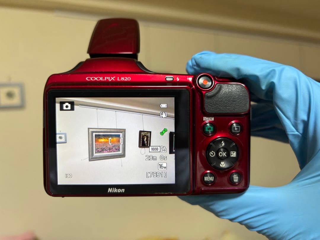 Nikon COOLPIX L820 レッド 動作確認済み やや傷あり