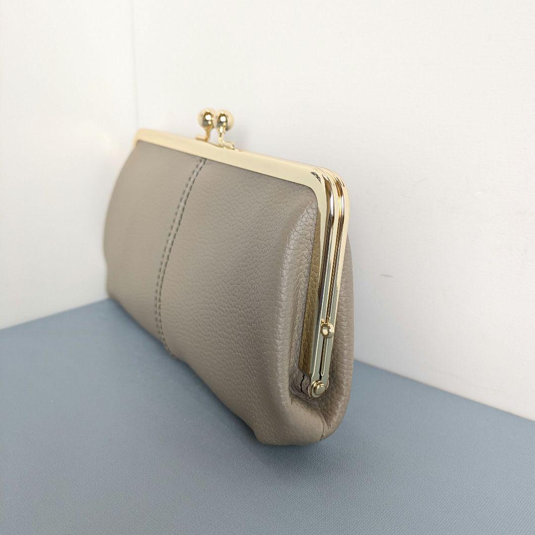 親子がま口お財布　ハンドメイド　本革