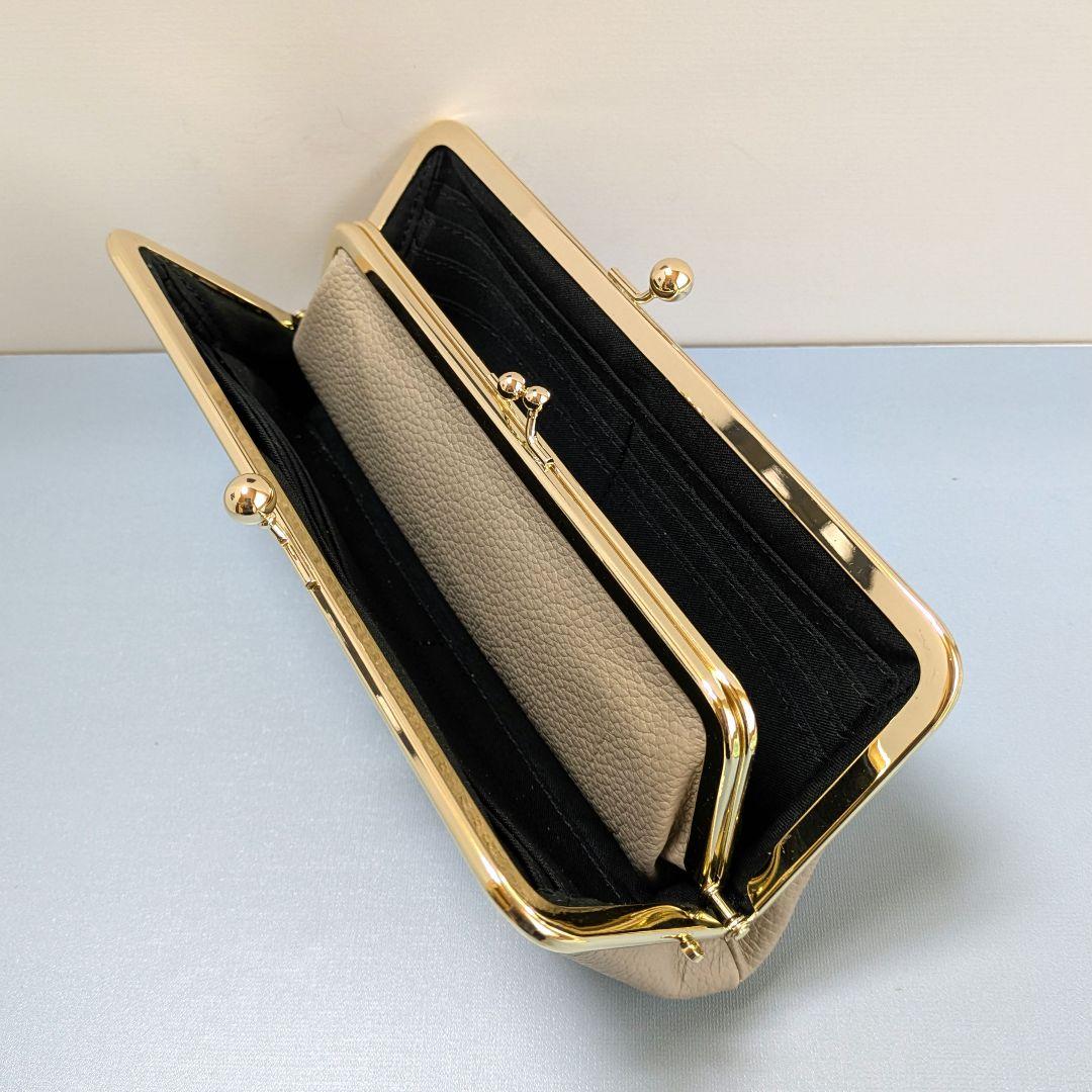 親子がま口お財布　ハンドメイド　本革