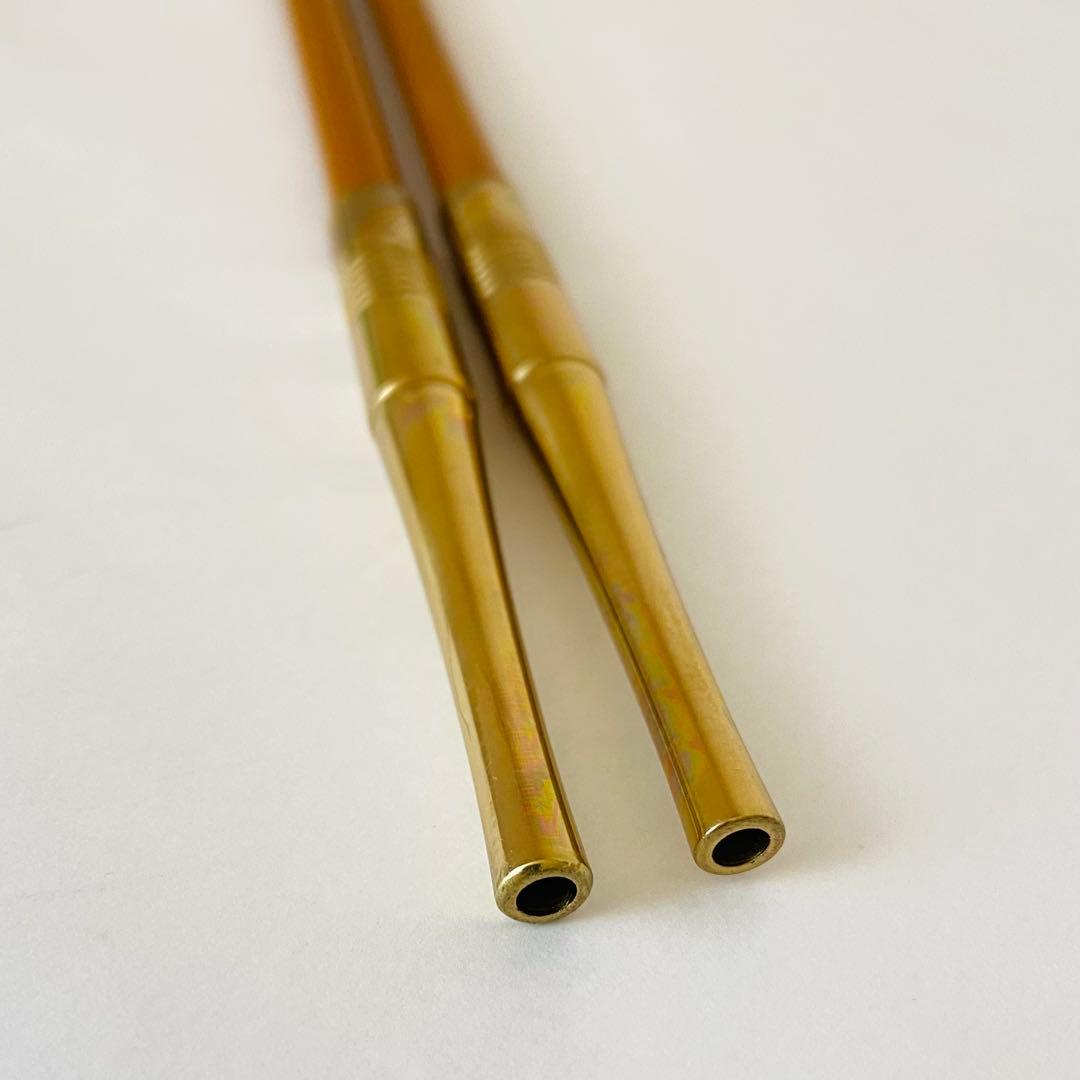 煙管 一双 即中斎好写　木村清斎　共箱入　茶道具　莨盆　煙草　金工　伝統工芸品