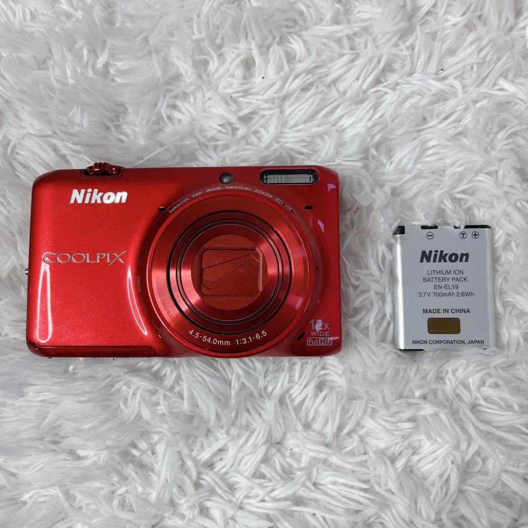 Nikon COOLPIX S6500 レッド デジカメ ニコン クールピクス