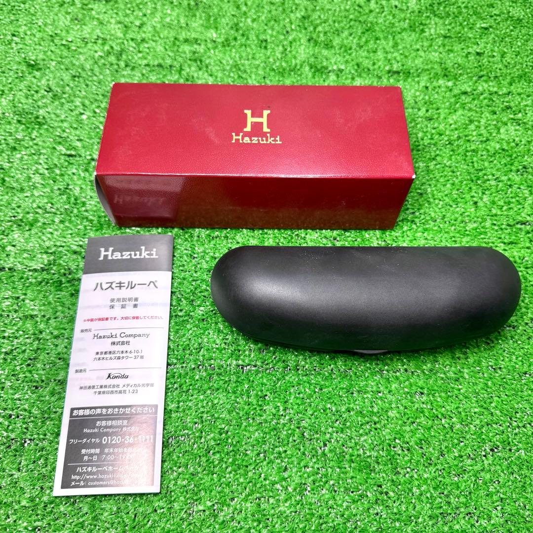 新品　ハズキルーペ クリアレンズ ラージ　1.85倍　チタンカラー ケース付き
