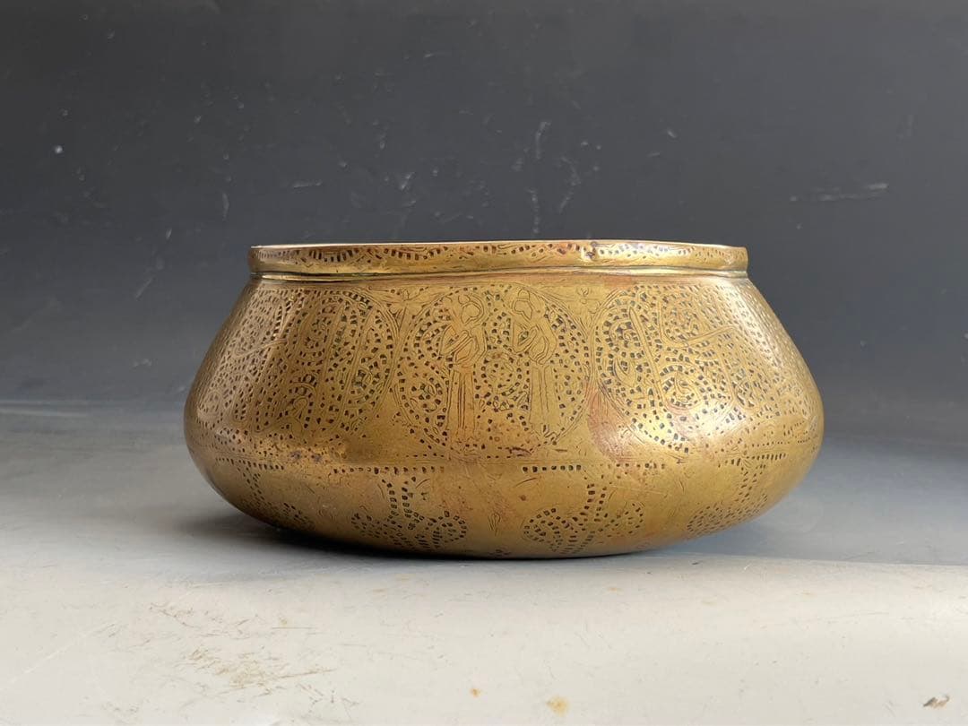 ブラスボウル　ペルシャ BRASS BOWL 14TH CENTURY
