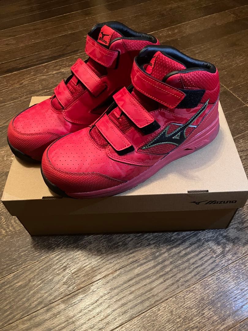 Mizuno 赤 安全靴 オールマイティLS II