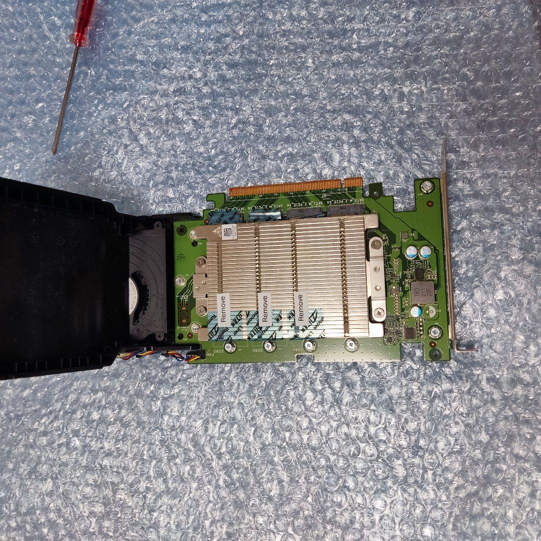 NVMe M.2⇒ PCIE変換カード SSD増設 4枚搭載可