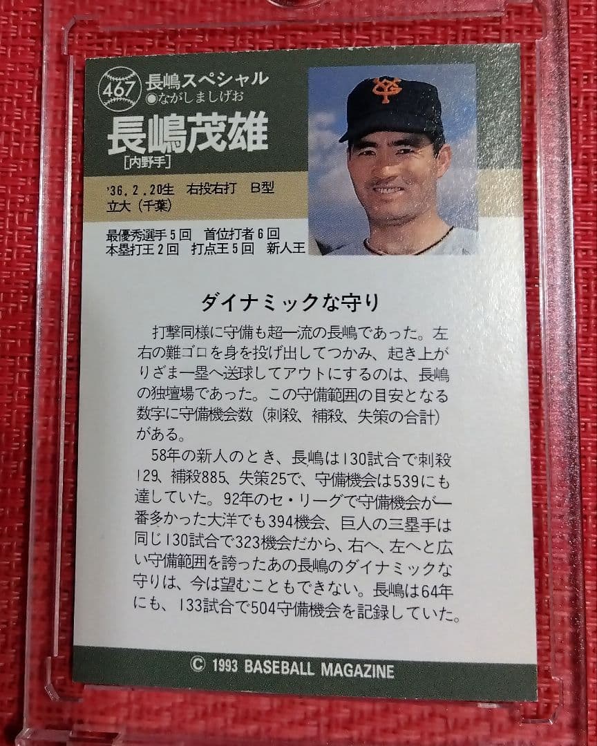 長嶋茂雄、長嶋一茂 直筆サインカード　ジャイアンツ 巨人