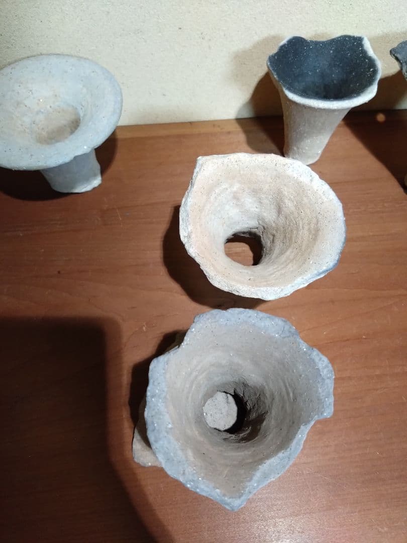 矢作川出土 弥生土器 残欠 土器 花器 ぐい呑み