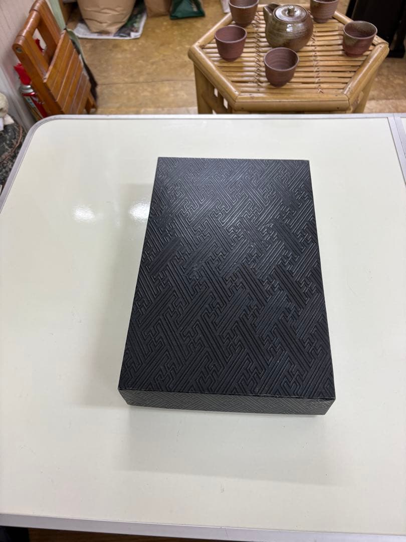 【備前焼】宝瓶 煎茶器セット 湯呑五客 陶印「真」 煎茶道具 誂え箱