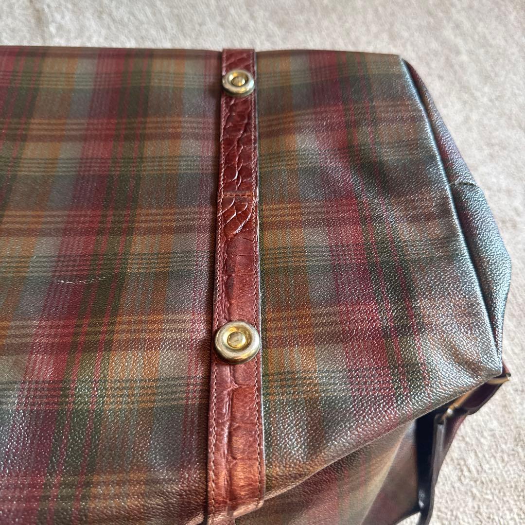 美品Mulberry ボストンバッグ 赤茶　マルベリー ￼英国製　ラグジュアリー