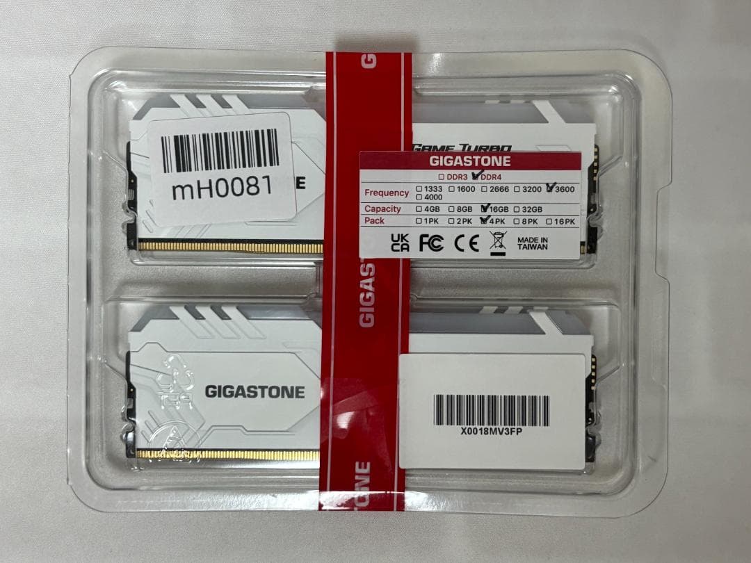 【新品未開封】GIGASTONE DDR4-3600 16GB×4枚 計64GB
