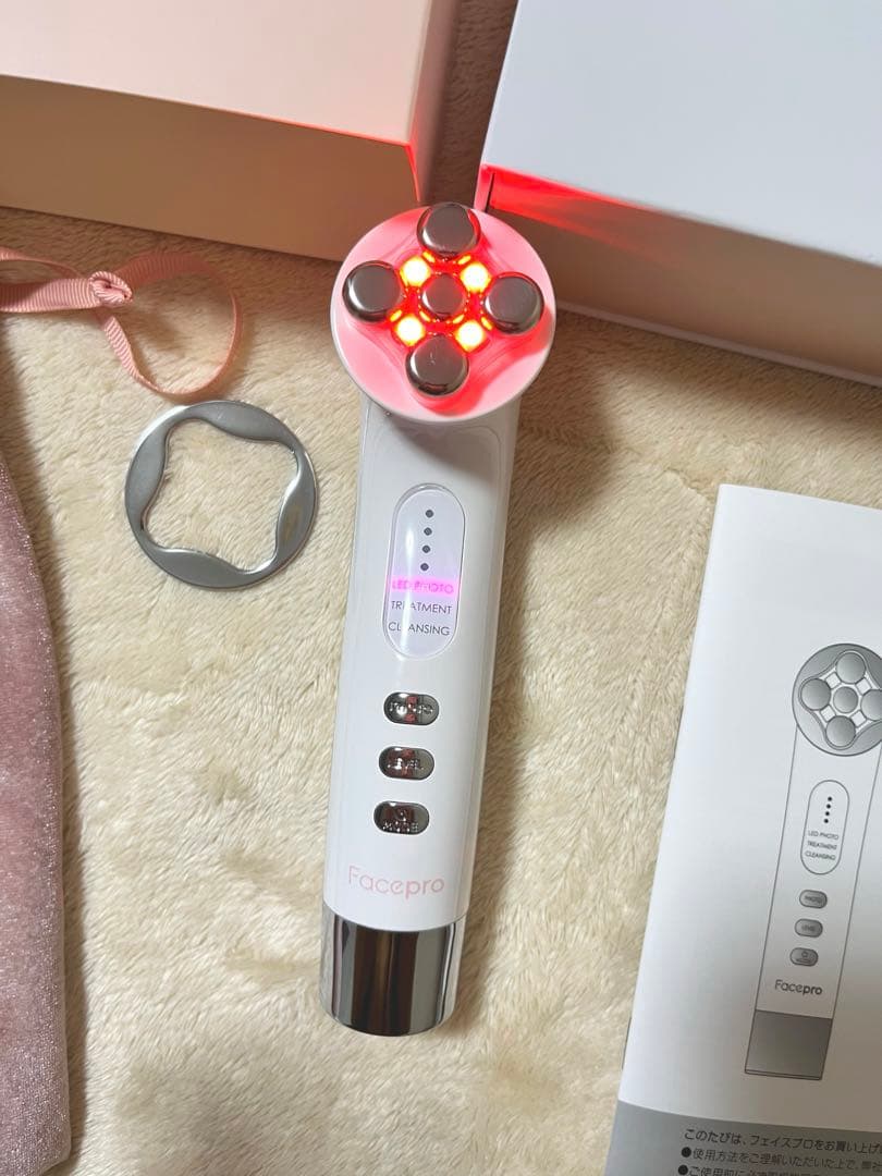 Facepro 美顔器 LEDライト付き　【動作確認済み】