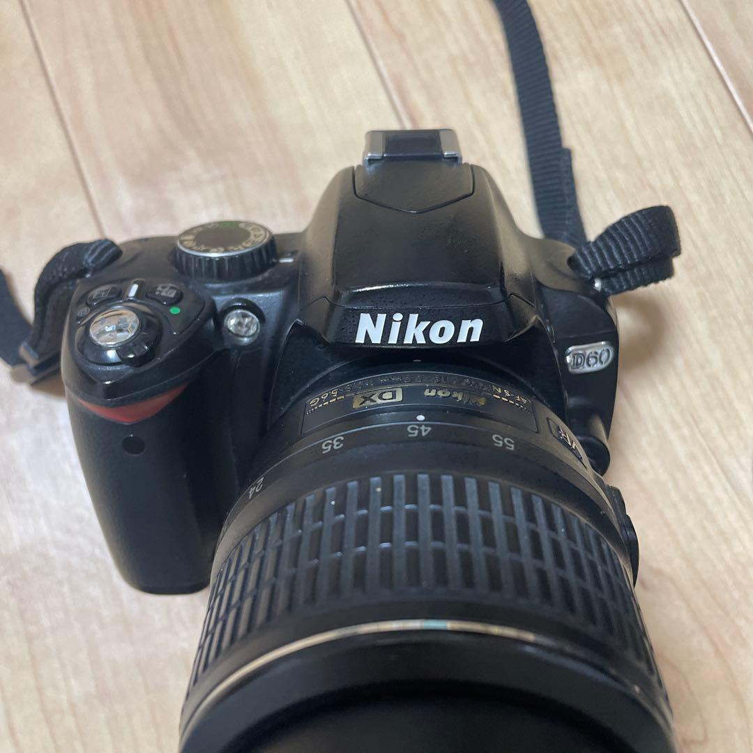 【美品】Nikon デジタル一眼レフ D60 レンズ付き