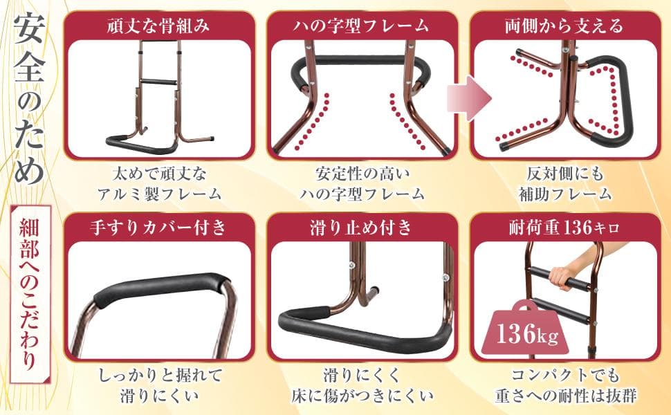【新品未使用】立ち上がり補助 サポートスタンド 簡単組立 高齢者 介護 転倒防止
