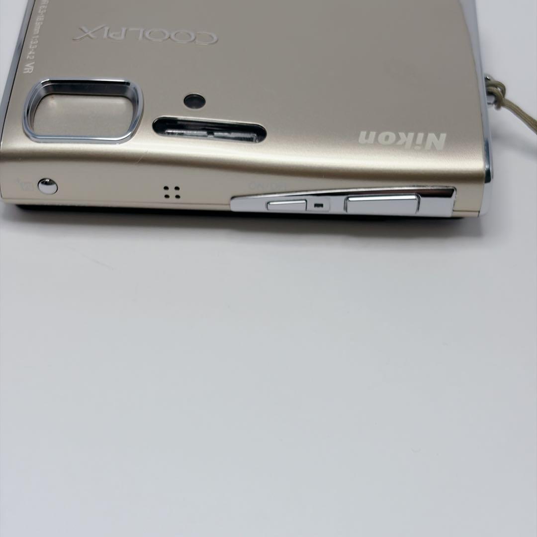 Nikon COOLPIX S52 シャンパンゴールド 動作品 バッテリー箱付