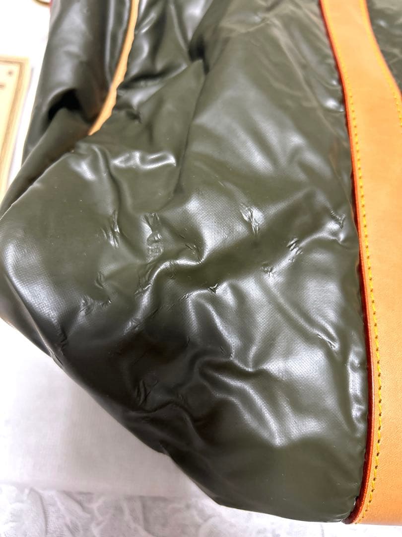 【訳あり】新品未使用　ハンティングワールド　バチュークロスボストンバッグ40cm