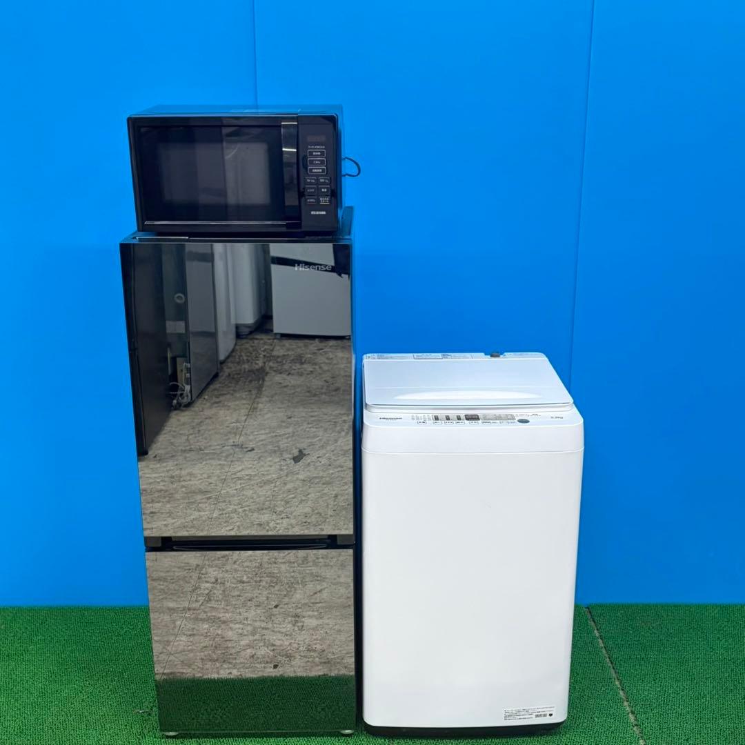 982 おすすめ　極美品　家電 3点　セット　洗濯機　冷蔵庫　電子レンジ　保証付