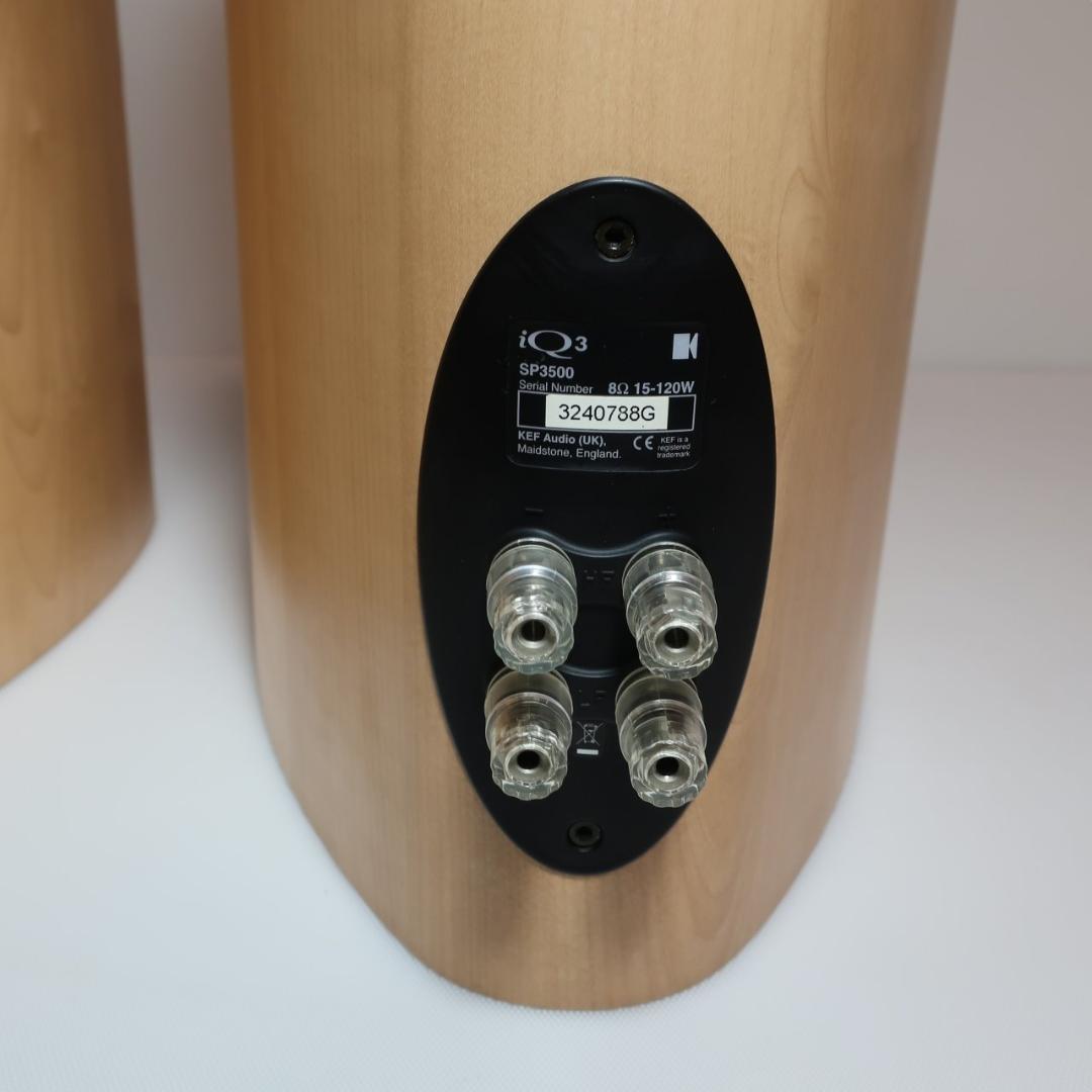 小傷有 KEF iQ3 SP3500 メープル ブックシェルフスピーカ 動作良好