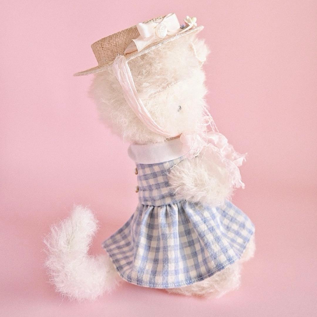 優しいマシュマロ仔猫 アーティストベア テディベア 海外作家様 ハンドメイド