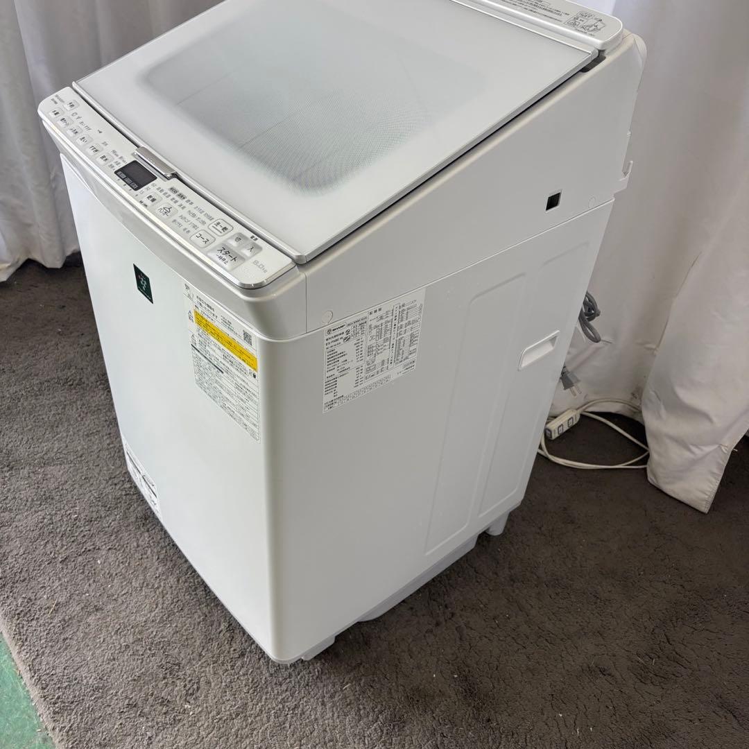 249　SHARP　洗濯機　8キロ　乾燥　分解洗浄　綺麗　設置無料　安い‼️
