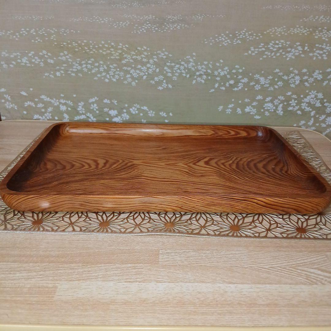 【新品/未使用保管品】肥松(島根県隠岐の島産·自生天然木)　長盆