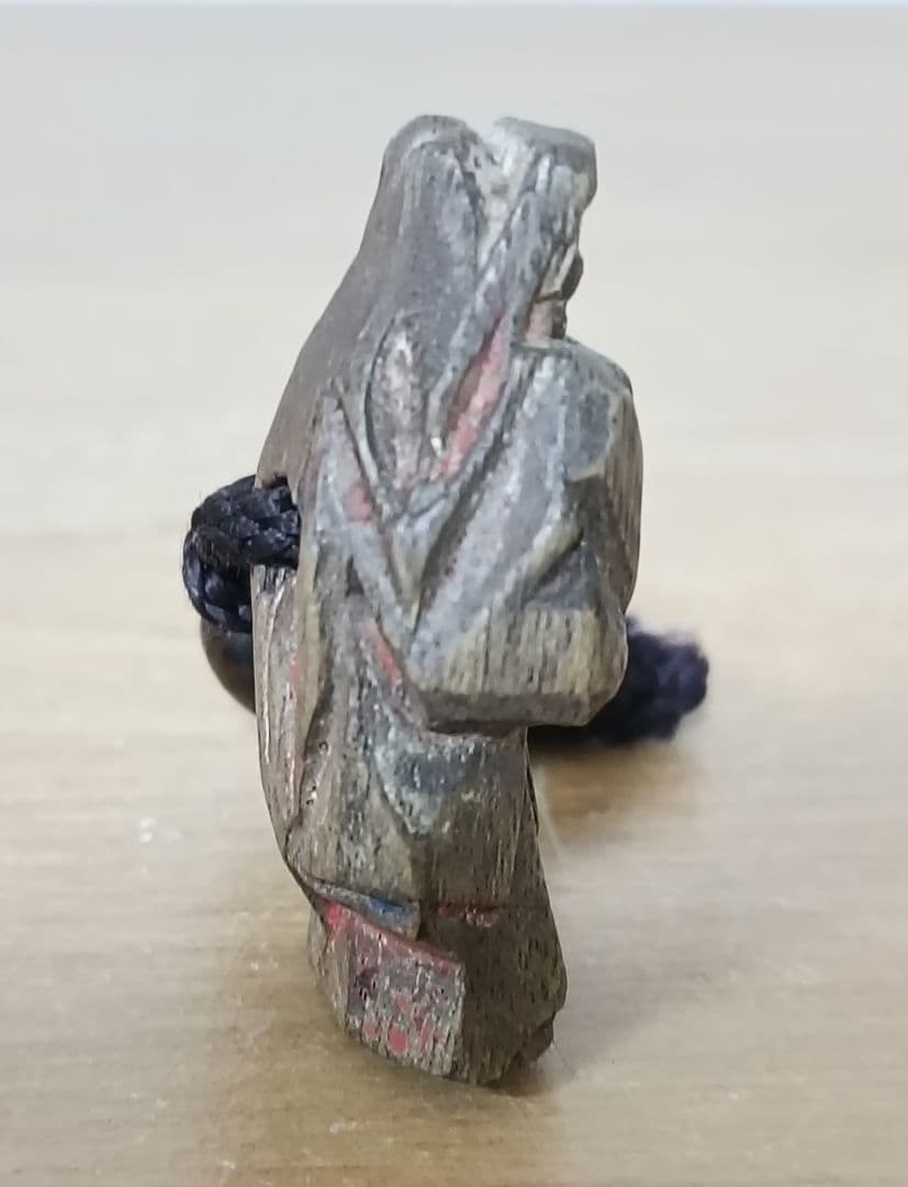 木製 根付 人物像 童子 古美術 和装小物